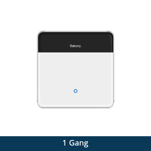 مفتاح ذكي Matter من Zemismart مع شاشة لمس لعرض اسم الغرفة وتحكم ذكي عبر WiFi، متوافق مع Google Home وApple HomeKit وSmartThings. مثالي للمنازل الذكية الحديثة. ١