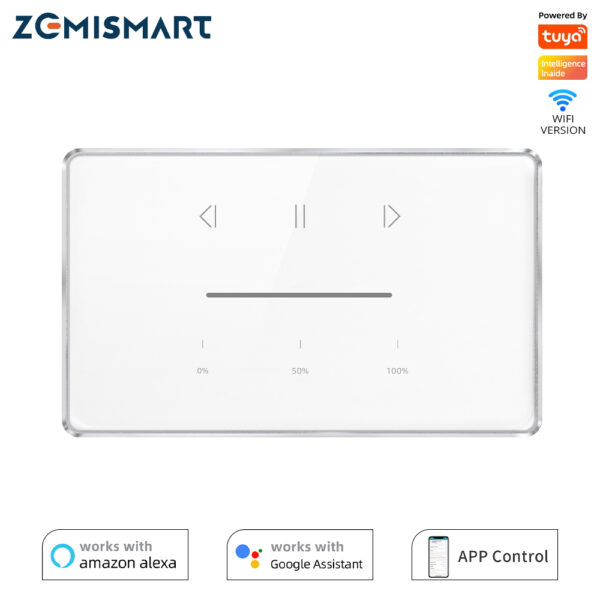 ⁦مفتاح ستارة Zemismart Zigbee الذكي – تحكم بمحرك رولر شاتر بنسبة مئوية – يعمل مع Tuya وأليكسا وجوجل هوم⁩ - الصورة ⁦4⁩