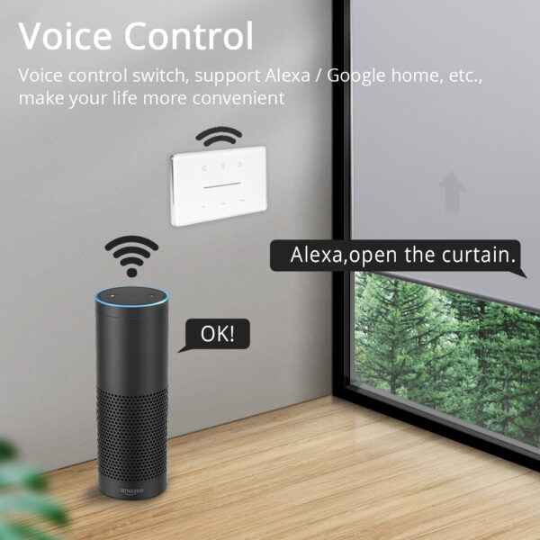 ⁦مفتاح ستارة Zemismart Zigbee الذكي – تحكم بمحرك رولر شاتر بنسبة مئوية – يعمل مع Tuya وأليكسا وجوجل هوم⁩ - الصورة ⁦9⁩