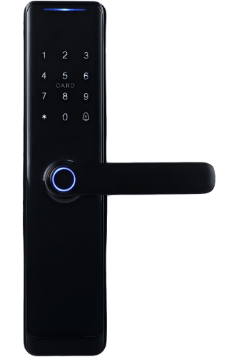 73fc0db0c1db92dba94a021aa40829a7 قفل باب ذكي من ELA