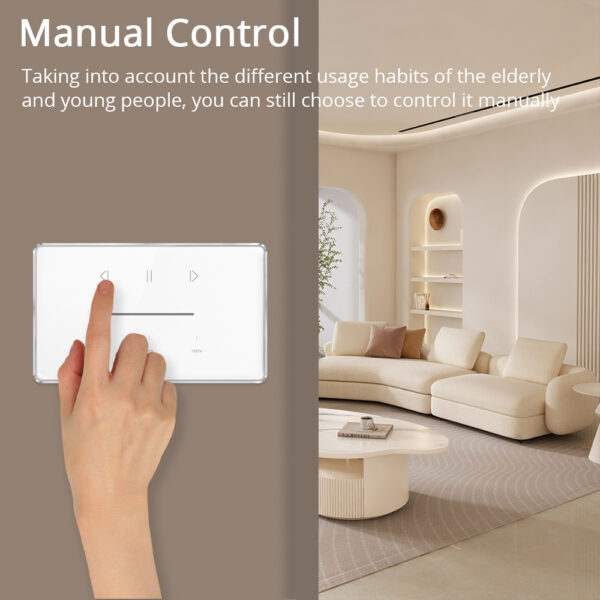 ⁦مفتاح ستارة Zemismart Zigbee الذكي – تحكم بمحرك رولر شاتر بنسبة مئوية – يعمل مع Tuya وأليكسا وجوجل هوم⁩ - الصورة ⁦11⁩
