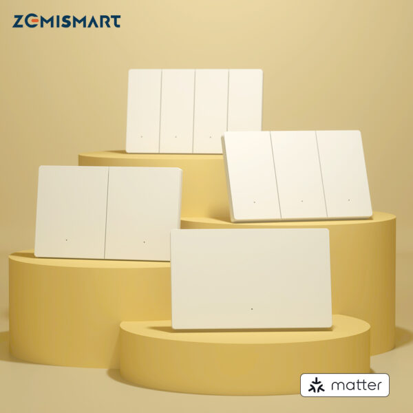 ⁦مفتاح Zemismart Zigbee بدون سلك نيوترال موديل 606-3 – مفتاح ضغط ذكي بثلاثة مخارج متوافق مع Tuya وGoogle Home⁩ - الصورة ⁦14⁩