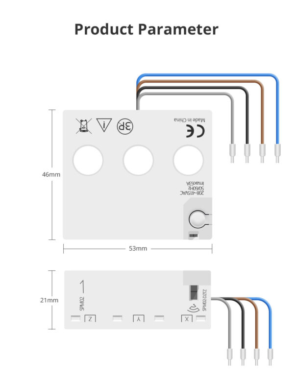 ⁦جهاز قياس الطاقة Zemismart Zigbee ثلاثي الأطوار – مقياس كهربائي ذكي 63 أمبير يعمل مع Tuya وHome Assistant⁩ - الصورة ⁦13⁩