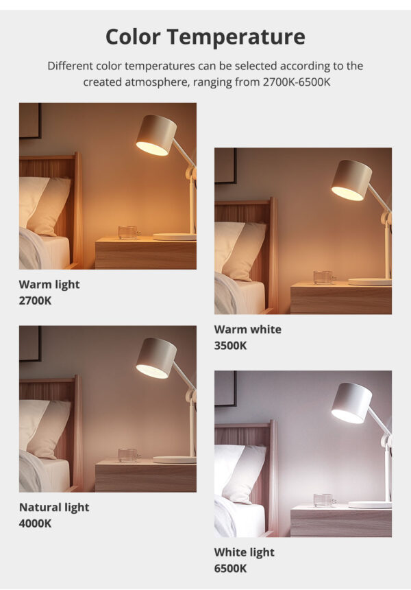 ⁦لمبة Zemismart Zigbee 3.0 الذكية RGBW قاعدة E27 – تحكم بالألوان متوافق مع Tuya وAlexa وGoogle Home⁩ - الصورة ⁦5⁩