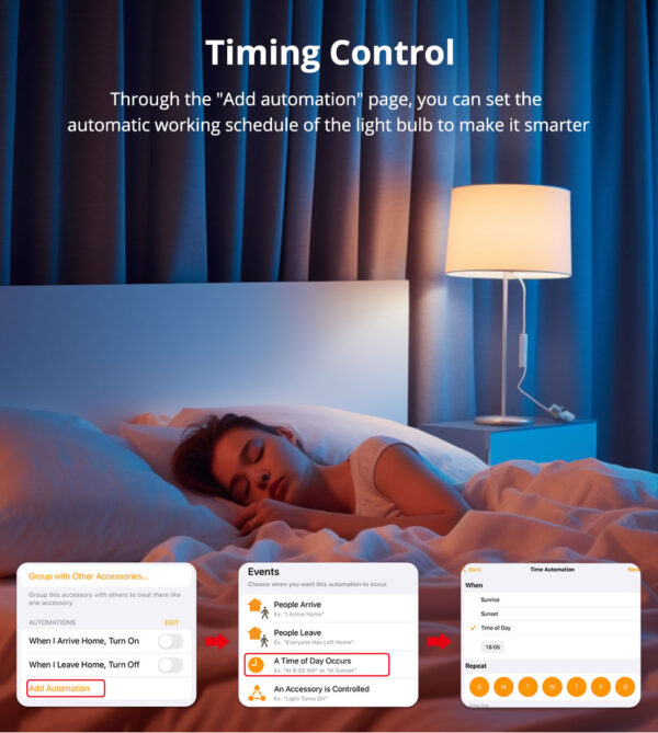 ⁦لمبة Zemismart Zigbee 3.0 الذكية RGBW قاعدة E27 – تحكم بالألوان متوافق مع Tuya وAlexa وGoogle Home⁩ - الصورة ⁦8⁩