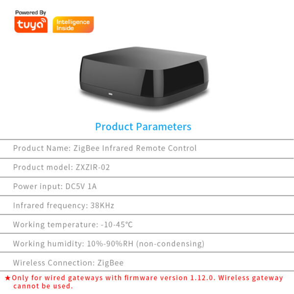 ⁦جهاز تحكم Zemismart Zigbee بالأشعة تحت الحمراء – ريموت ذكي للمكيفات والتلفزيونات يعمل مع Tuya وسيري وأليكسا⁩ - الصورة ⁦3⁩