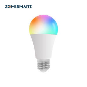 لمبة Zemismart Zigbee 3.0 الذكية RGBW قاعدة E27 – تحكم بالألوان متوافق مع Tuya وAlexa وGoogle Home