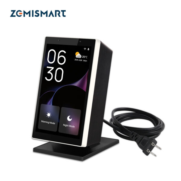 ⁦شاشة Zemismart الذكية 5 بوصة – مركز تحكم منزلي متعدد الوظائف – تعمل باللمس وتدعم Tuya وAlexa مع Zigbee Hub مدمج وحامل مكتبي⁩ - الصورة ⁦14⁩