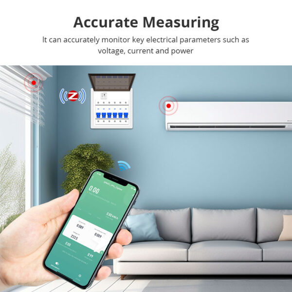 ⁦جهاز مراقبة الطاقة الذكي من Zemismart عبر Zigbee – قياس فوري 1 فاز 110/240 فولت – متوافق مع Tuya وSmart Life⁩ - الصورة ⁦19⁩