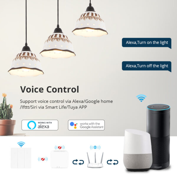 ⁦مفتاح Zemismart Zigbee بدون سلك نيوترال موديل 606-3 – مفتاح ضغط ذكي بثلاثة مخارج متوافق مع Tuya وGoogle Home⁩ - الصورة ⁦22⁩