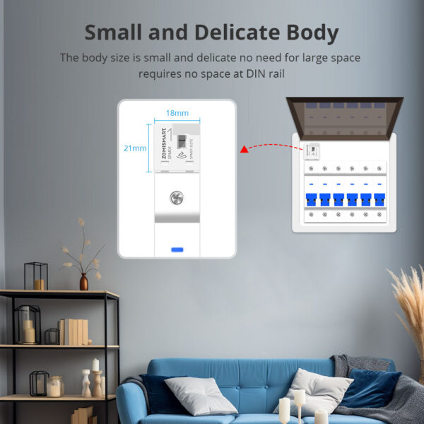 ⁦جهاز مراقبة الطاقة الذكي من Zemismart عبر Zigbee – قياس فوري 1 فاز 110/240 فولت – متوافق مع Tuya وSmart Life⁩ - الصورة ⁦21⁩