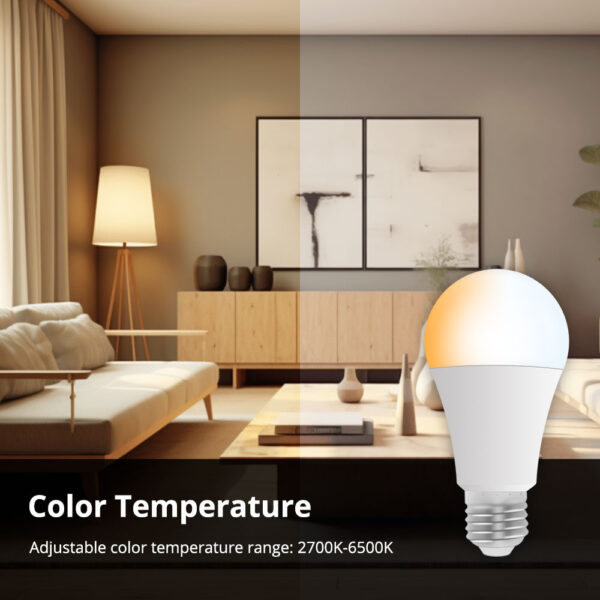 ⁦لمبة Zemismart Zigbee 3.0 الذكية RGBW قاعدة E27 – تحكم بالألوان متوافق مع Tuya وAlexa وGoogle Home⁩ - الصورة ⁦15⁩