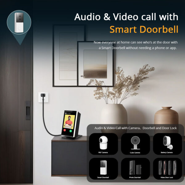 ⁦شاشة Zemismart الذكية 5 بوصة – مركز تحكم منزلي متعدد الوظائف – تعمل باللمس وتدعم Tuya وAlexa مع Zigbee Hub مدمج وحامل مكتبي⁩ - الصورة ⁦7⁩