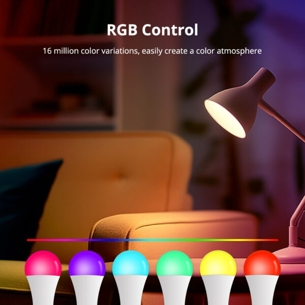 ⁦لمبة Zemismart Zigbee 3.0 الذكية RGBW قاعدة E27 – تحكم بالألوان متوافق مع Tuya وAlexa وGoogle Home⁩ - الصورة ⁦16⁩