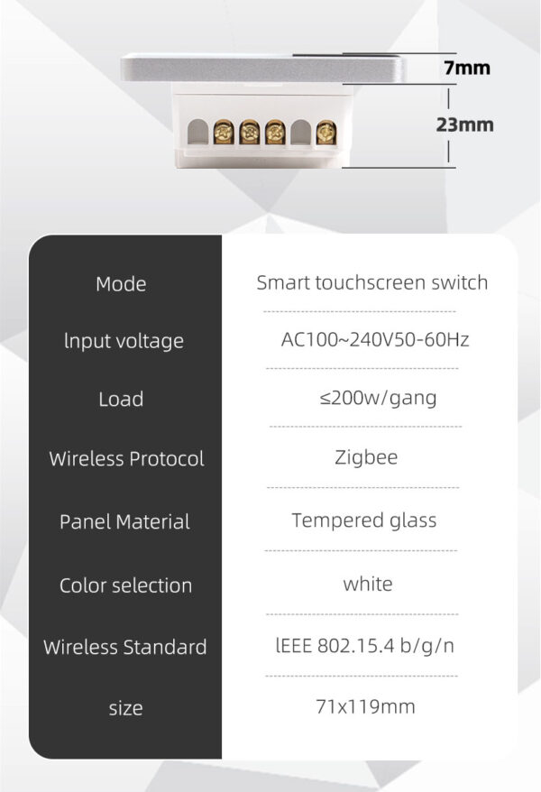 ⁦مفتاح ذكي Matter من Zemismart – شاشة لمس مع عرض الاسم وتحكم عبر Alexa وGoogle وSiri – يعمل عبر WiFi ويدعم HomeKit⁩ - الصورة ⁦14⁩