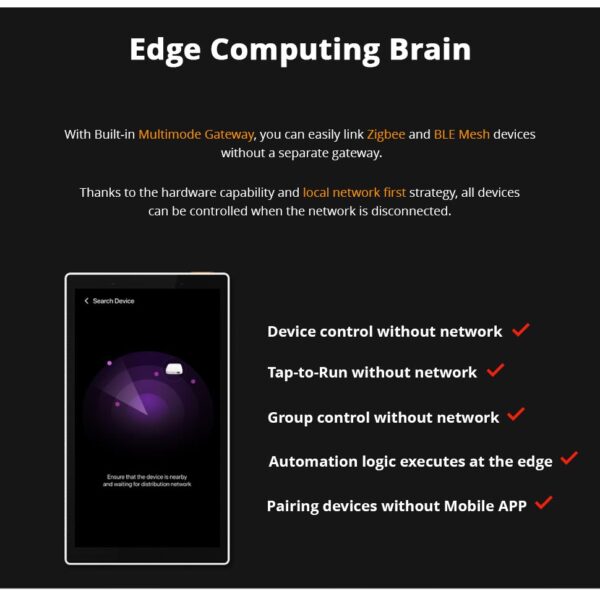 ⁦شاشة Zemismart الذكية 5 بوصة – مركز تحكم منزلي متعدد الوظائف – تعمل باللمس وتدعم Tuya وAlexa مع Zigbee Hub مدمج وحامل مكتبي⁩ - الصورة ⁦13⁩