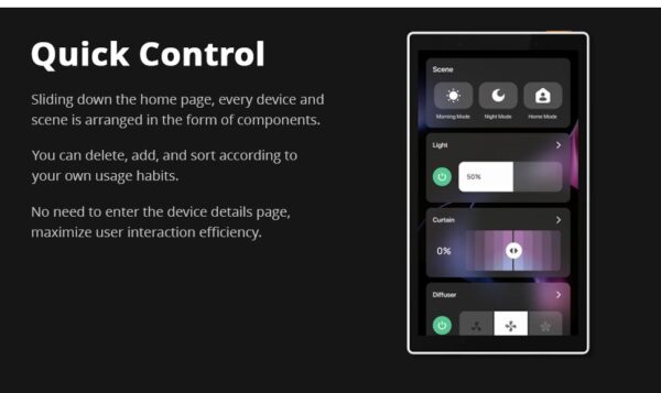 ⁦شاشة Zemismart الذكية 5 بوصة – مركز تحكم منزلي متعدد الوظائف – تعمل باللمس وتدعم Tuya وAlexa مع Zigbee Hub مدمج وحامل مكتبي⁩ - الصورة ⁦26⁩