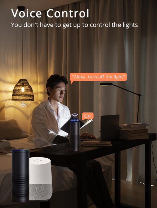 ⁦لمبة ذكية Matter من Zemismart – واي فاي E27 – قابلة للتعتيم ومتوافقة مع Alexa وGoogle وSiri⁩ - الصورة ⁦3⁩