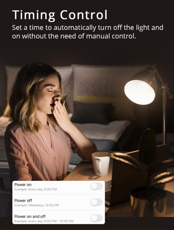 ⁦لمبة ذكية Matter من Zemismart – واي فاي E27 – قابلة للتعتيم ومتوافقة مع Alexa وGoogle وSiri⁩ - الصورة ⁦8⁩