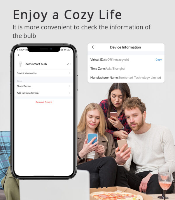 ⁦لمبة ذكية Matter من Zemismart – واي فاي E27 – قابلة للتعتيم ومتوافقة مع Alexa وGoogle وSiri⁩ - الصورة ⁦7⁩