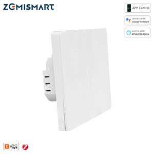 مفتاح Zemismart Zigbee مع سلك نيوترال 606-3 – مفتاح ضغط ذكي مخرج واحد متوافق مع Tuya وأليكسا