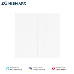 مفتاح Zemismart Zigbee مع سلك نيوترال 606-3 – مفتاح ضغط ذكي مخرجين متوافق مع Tuya وأليكسا