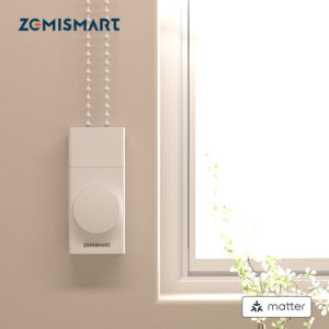 محرك ستائر ذكي Matter من Zemismart – يعمل بالبطارية ويدعم HomeKit وGoogle وسيري