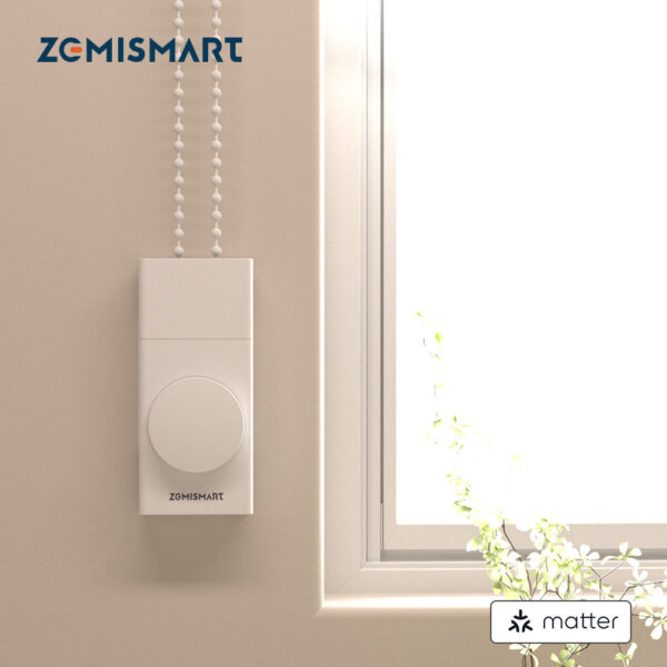 محرك ستائر ذكي Matter من Zemismart – يعمل بالبطارية ويدعم HomeKit وGoogle وسيري