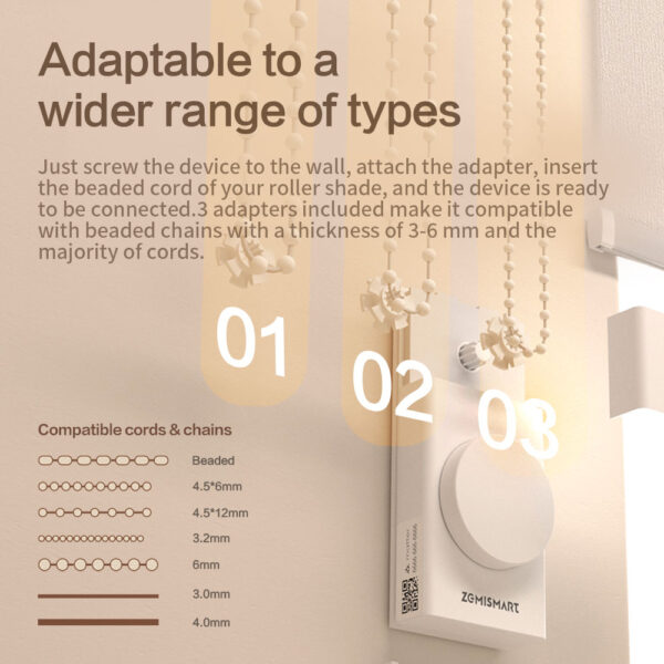 ⁦محرك ستائر ذكي Matter من Zemismart – يعمل بالبطارية ويدعم HomeKit وGoogle وسيري⁩ - الصورة ⁦18⁩