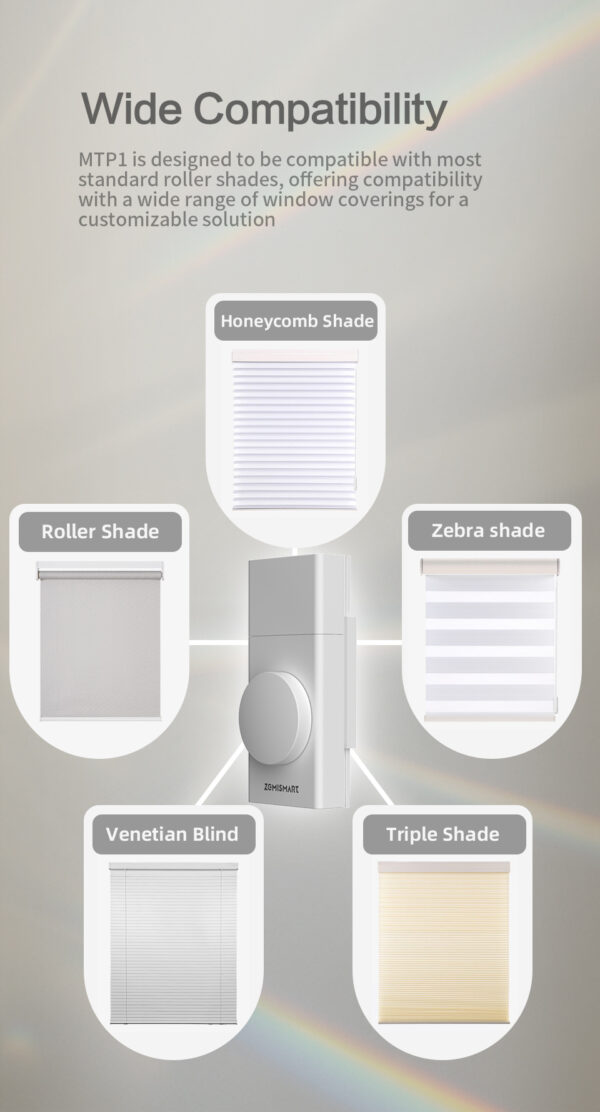 ⁦محرك ستائر ذكي Matter من Zemismart – يعمل بالبطارية ويدعم HomeKit وGoogle وسيري⁩ - الصورة ⁦9⁩