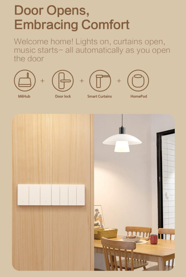 ⁦مفتاح Zemismart Zigbee رمادي اللون مع هيكل ألومنيوم – يعمل مع Tuya وGoogle Home وHomeKit عبر M6 Hub⁩ - الصورة ⁦13⁩