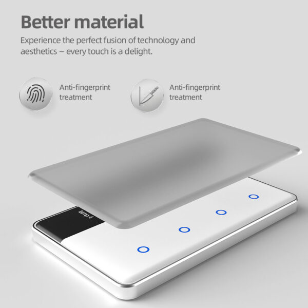 ⁦مفتاح ذكي Matter من Zemismart – شاشة لمس مع عرض الاسم وتحكم عبر Alexa وGoogle وSiri – يعمل عبر WiFi ويدعم HomeKit⁩ - الصورة ⁦20⁩