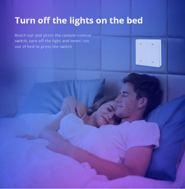 ⁦Zemismart مفتاح إضاءة لاسلكي ذكي Zigbee – يعمل بالبطارية مع تحكم عبر تطبيق Tuya وSmart Life وخاصية المؤقت⁩ - الصورة ⁦3⁩