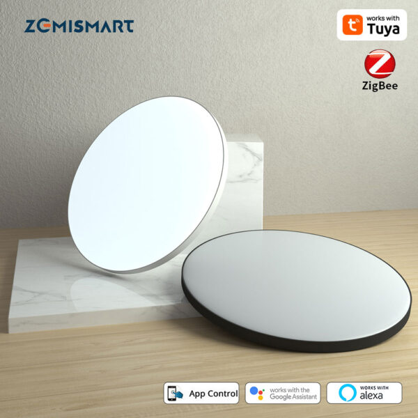 ⁦Zemismart Zigbee 24W Smart LED Ceiling Light RGBCW – لمبة سقف ذكية للحمام تعمل مع Tuya و Alexa و Google Home و HomeKit قابلة للتعتيم⁩ - الصورة ⁦4⁩