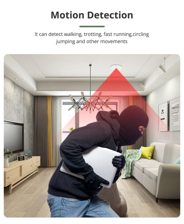 ⁦Zemismart Zigbee Smart Human Presence Detector Microwave Radar – حساس حركة ذكي بتقنية الرادار للسقف يعمل مع Tuya Smart Life⁩ - الصورة ⁦8⁩