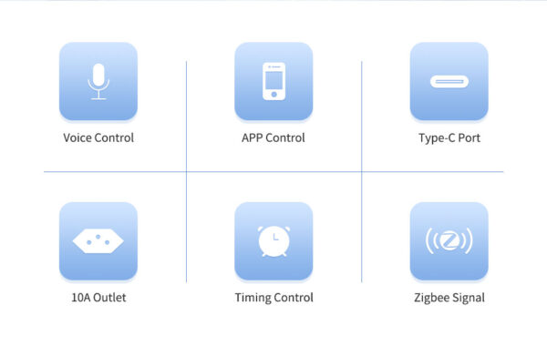 ⁦Zemismart مقبس ذكي Zigbee برازيلي أسود 10A مع منفذ شحن Type C وتحكم عبر تطبيق Tuya وSmart Life⁩ - الصورة ⁦4⁩