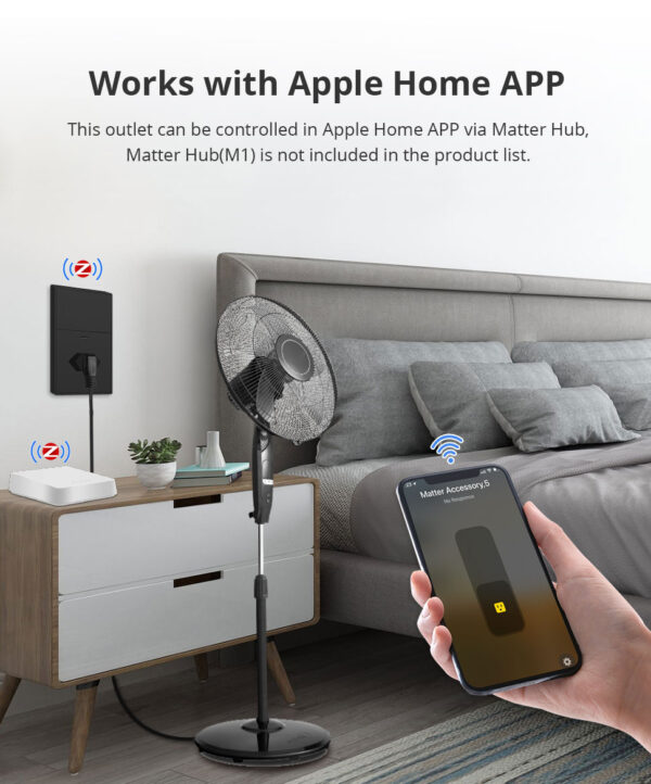 ⁦Zemismart مقبس ذكي Zigbee برازيلي أسود 10A مع منفذ شحن Type C وتحكم عبر تطبيق Tuya وSmart Life⁩ - الصورة ⁦6⁩