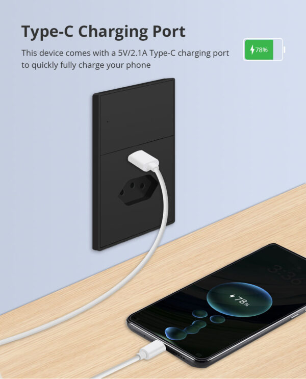⁦Zemismart مقبس ذكي Zigbee برازيلي أسود 10A مع منفذ شحن Type C وتحكم عبر تطبيق Tuya وSmart Life⁩ - الصورة ⁦8⁩