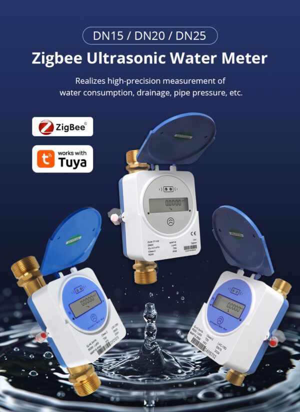 ⁦Zemismart عداد مياه ذكي Zigbee – قياس تدفق واستهلاك المياه بشاشة LCD رقمية IP68 متوافق مع Tuya وSmart Life⁩ - الصورة ⁦17⁩