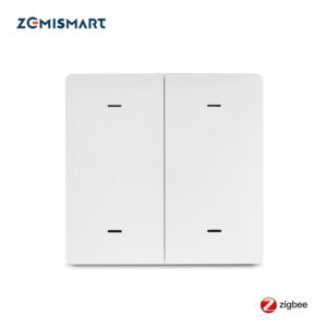Zemismart مفتاح إضاءة لاسلكي ذكي Zigbee – يعمل بالبطارية مع تحكم عبر تطبيق Tuya وSmart Life وخاصية المؤقت