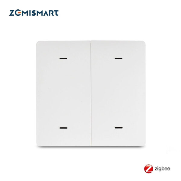 Zemismart مفتاح إضاءة لاسلكي ذكي Zigbee – يعمل بالبطارية مع تحكم عبر تطبيق Tuya وSmart Life وخاصية المؤقت