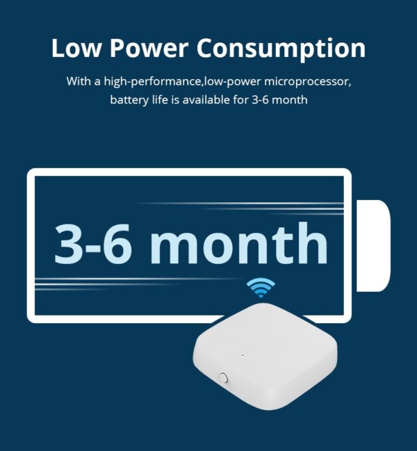 ⁦Zemismart حساس ذكي لدرجة الحرارة والرطوبة Zigbee – مراقبة المناخ المنزلي مع مؤقت ودعم Tuya وAlexa وGoogle Home⁩ - الصورة ⁦7⁩