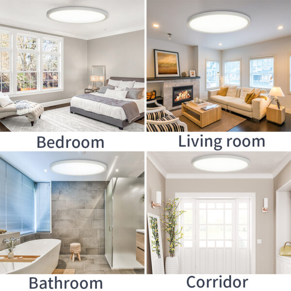⁦Zemismart Zigbee 24W Smart LED Ceiling Light RGBCW – لمبة سقف ذكية للحمام تعمل مع Tuya و Alexa و Google Home و HomeKit قابلة للتعتيم⁩ - الصورة ⁦12⁩