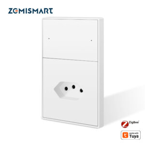 Zemismart مفتاح إضاءة ذكي Zigbee 2 عصابة مع مقبس برازيلي