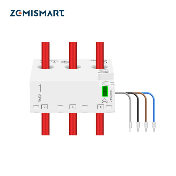 ⁦Zemismart Zigbee 3 Phase Electric Energy Meter 63A – عداد طاقة ذكي ثلاثي الفاز لمراقبة استهلاك الكهرباء بدقة⁩ - الصورة ⁦5⁩