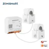 عداد الطاقة الذكي Zemismart Zigbee ثنائي الطور بحد أقصى 120 أمبير مع مشبكين يعمل مع وظيفة قياس Tuya ووظيفة التنبيه ومراقبة 110 فولت - 240 فولت